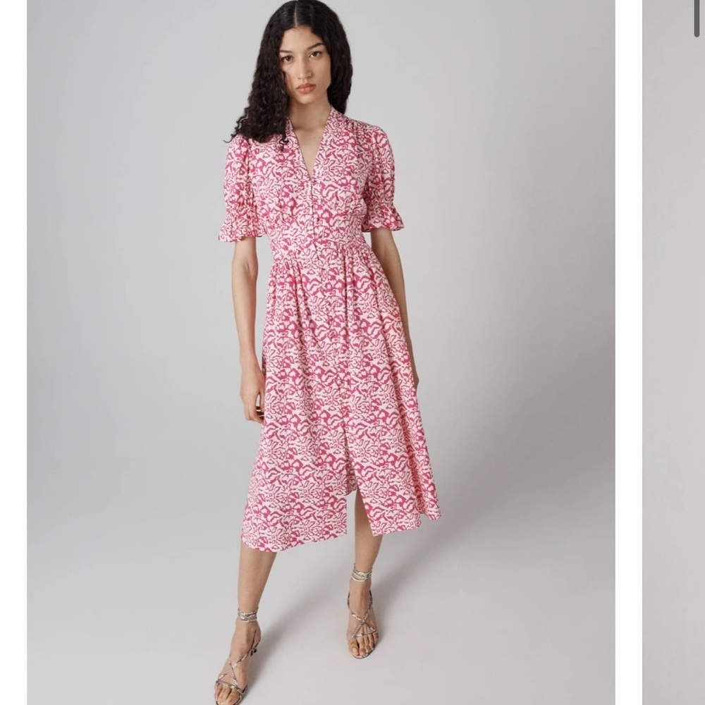 Diane Von Furstenberg Erica Dress in Tiny Kupang Pink size 0